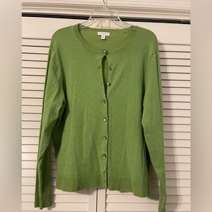 Woman’s Charter Club, XL, green, cardigan